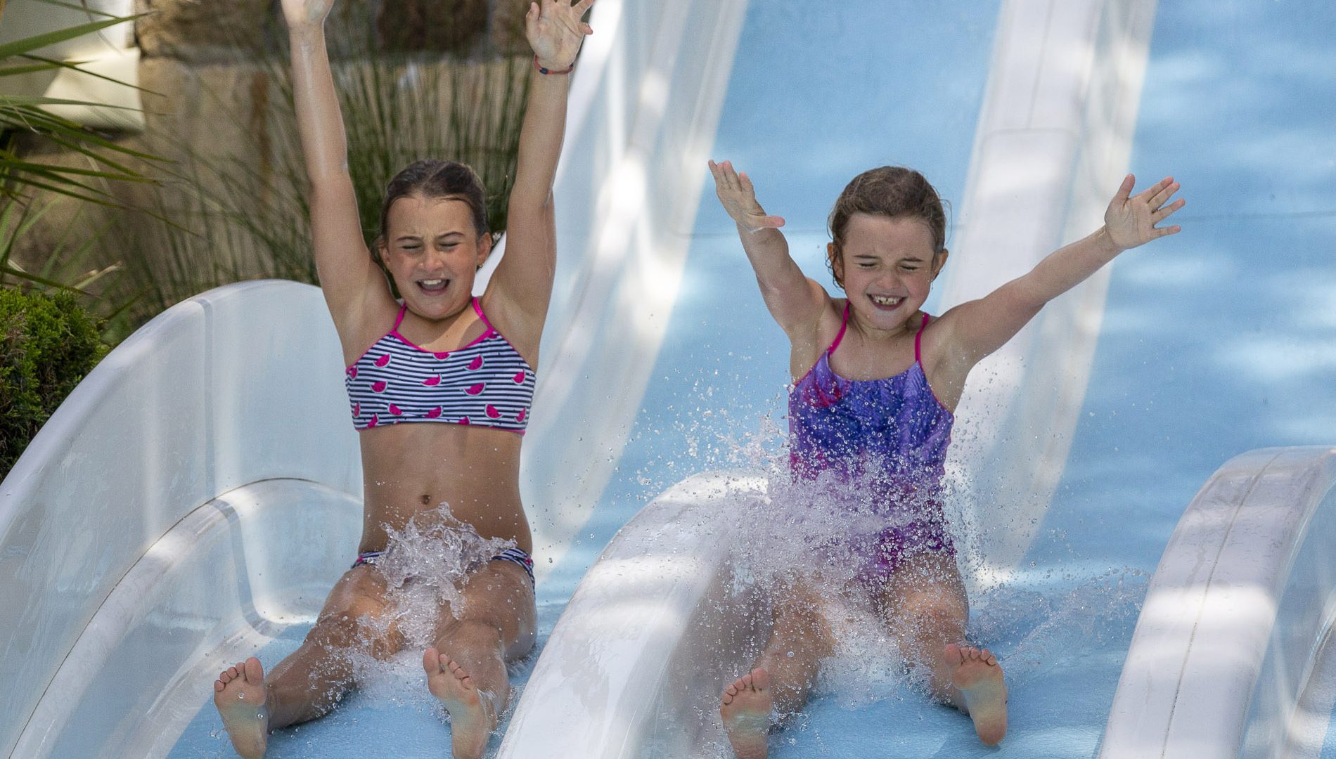 toboggan camping piscine