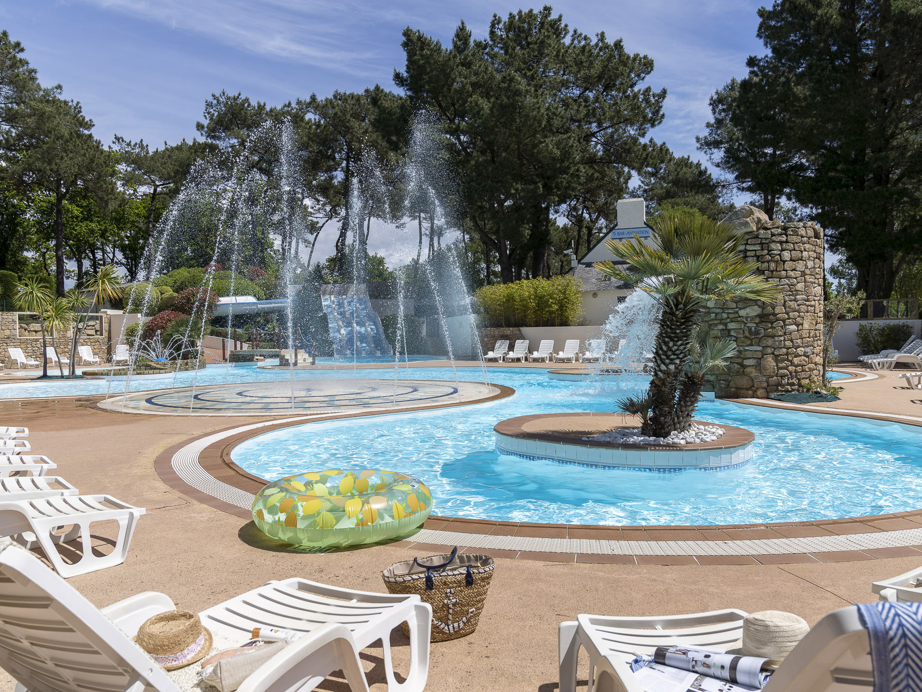 Espace aquatique du camping Le Fort Espagnol